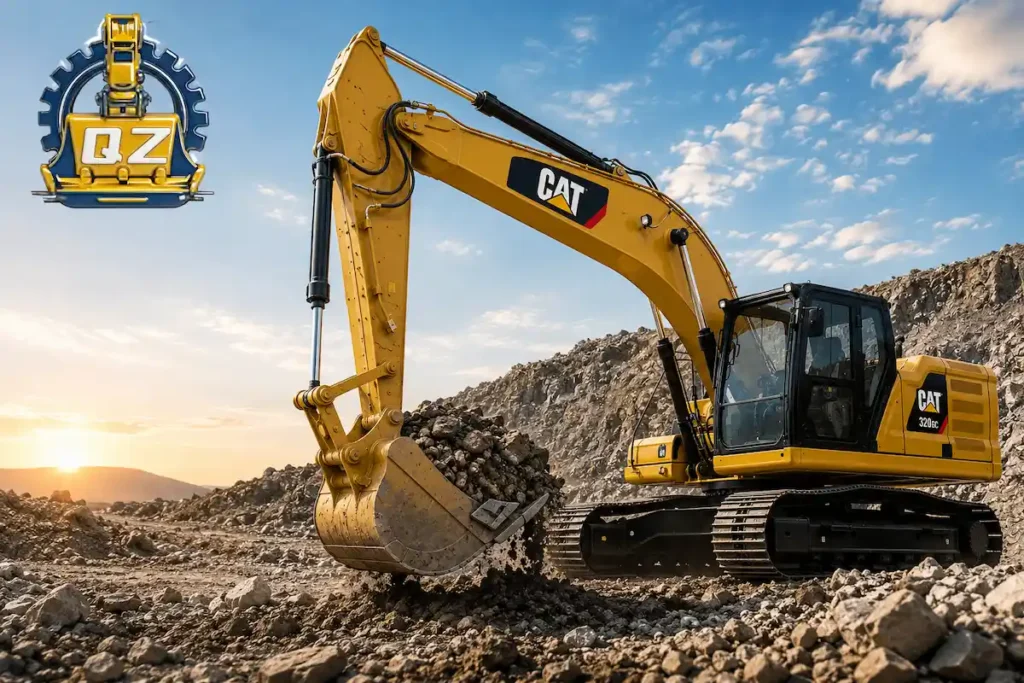 Used caterpillar 320GC hydraulic excavator, second-hand 20 ton class crawler digger