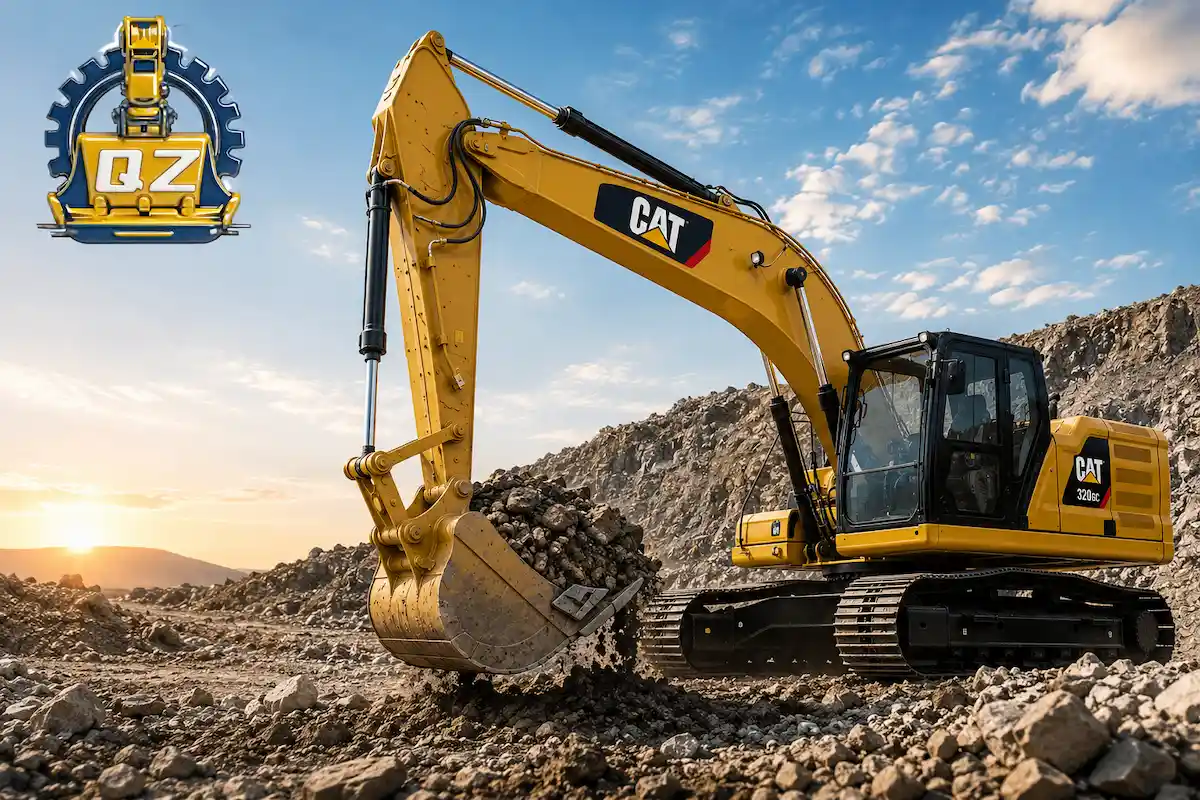 Used caterpillar 320GC hydraulic excavator, second-hand 20 ton class crawler digger