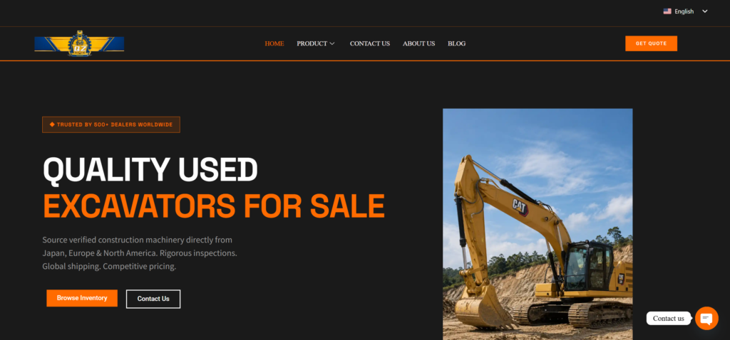 Qianzhi machinery used excavator official website