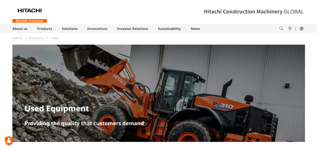 used-hitachi-excavator